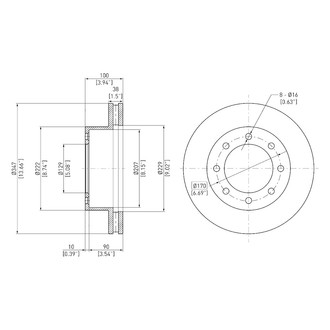 DFC® - GeoSpec® Vented Front Brake Rotor