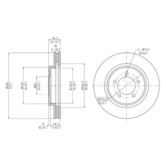DFC® - GeoSpec® Vented Front Brake Rotor