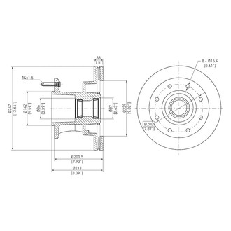 DFC® - GeoSpec® Vented Front Brake Rotor