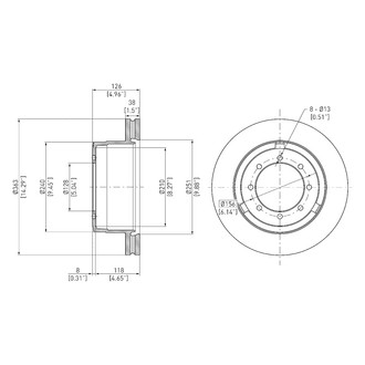 DFC® - GeoSpec® Vented Rear Brake Rotor