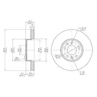 DFC® - GeoSpec® Vented Front Brake Rotor