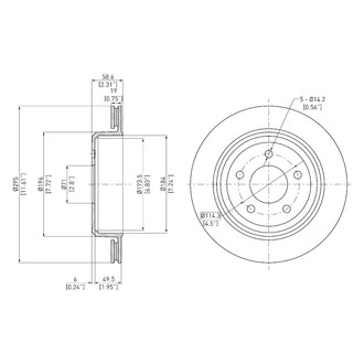 DFC® - GeoSpec® Vented Rear Brake Rotor