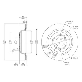 DFC® - GeoSpec® Vented Rear Brake Rotor