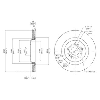 DFC® - GeoSpec® Vented Front Brake Rotor