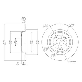 DFC® - GeoSpec® Rear Brake Rotor