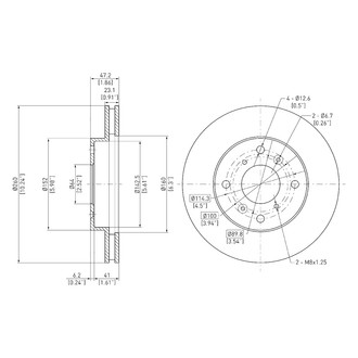 DFC® - GeoSpec® Vented Front Brake Rotor