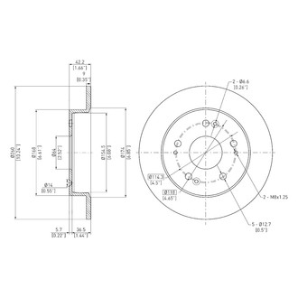 DFC® - GeoSpec® Solid Rear Brake Rotor