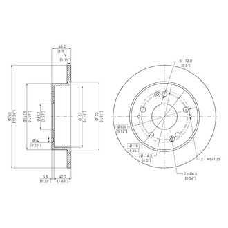 DFC® - GeoSpec® Solid Rear Brake Rotor