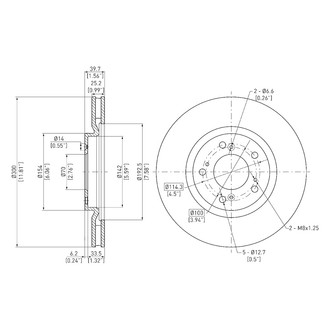 DFC® - GeoSpec® Plain Disc Brake Rotor