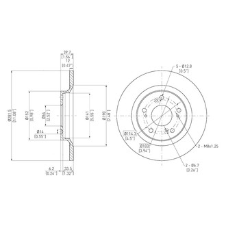 DFC® - GeoSpec® Solid Rear Brake Rotor