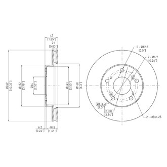 DFC® - GeoSpec® Vented Front Brake Rotor