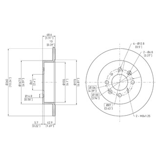 DFC® - GeoSpec® Solid Rear Brake Rotor