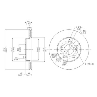 DFC® - GeoSpec® Vented Front Brake Rotor