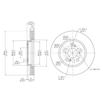 DFC® - GeoSpec® Vented Front Brake Rotor