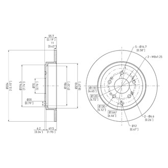 DFC® - GeoSpec® Solid Rear Brake Rotor