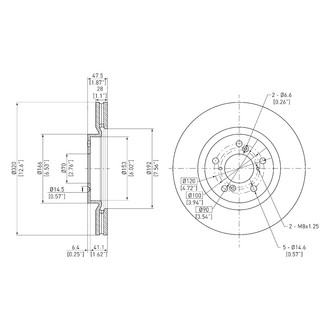 DFC® - GeoSpec® Plain Disc Brake Rotor
