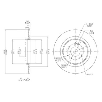DFC® - GeoSpec® Rear Brake Rotor