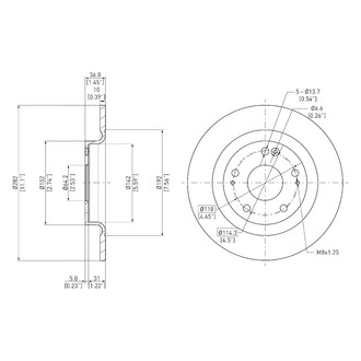 DFC® - GeoSpec® Rear Brake Rotor