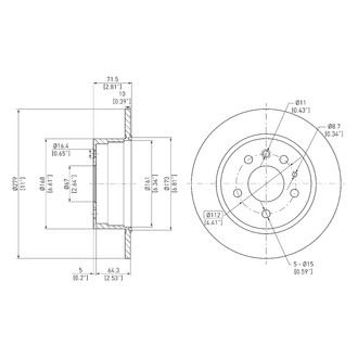 DFC® - GeoSpec® Solid Rear Brake Rotor