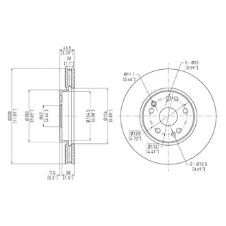 DFC® - GeoSpec® Vented Front Brake Rotor