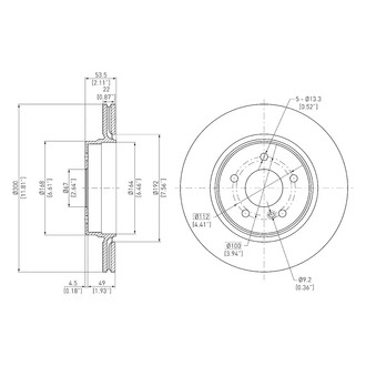 DFC® - GeoSpec® Vented Rear Brake Rotor