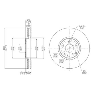 DFC® - GeoSpec® Vented Front Brake Rotor