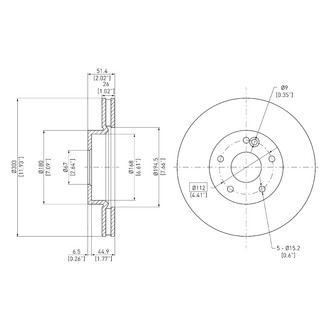 DFC® - GeoSpec® Vented Front Brake Rotor