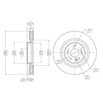 DFC® - GeoSpec® Vented Front Brake Rotor