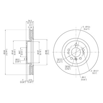 DFC® - GeoSpec® Vented Front Brake Rotor