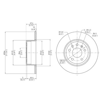 DFC® - GeoSpec® Solid Rear Brake Rotor