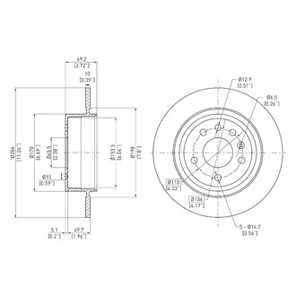 DFC® - GeoSpec® Solid Rear Brake Rotor
