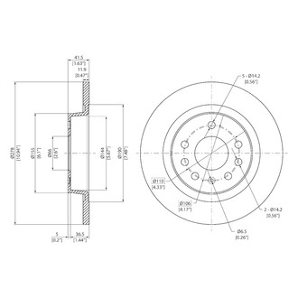 DFC® - GeoSpec® Solid Rear Brake Rotor