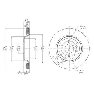 DFC® - GeoSpec® Vented Rear Brake Rotor