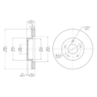 DFC® - GeoSpec® Vented Front Brake Rotor
