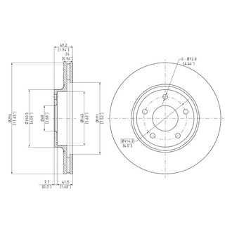 DFC® - GeoSpec® Vented Front Brake Rotor