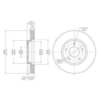 DFC® - GeoSpec® Vented Front Brake Rotor