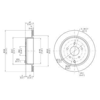 DFC® - GeoSpec® Vented Rear Brake Rotor