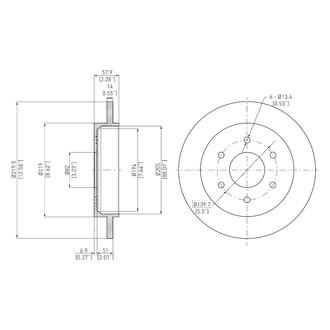 DFC® - GeoSpec® Solid Rear Brake Rotor