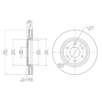DFC® - GeoSpec® Vented Front Brake Rotor
