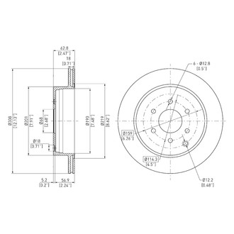DFC® - GeoSpec® Vented Rear Brake Rotor