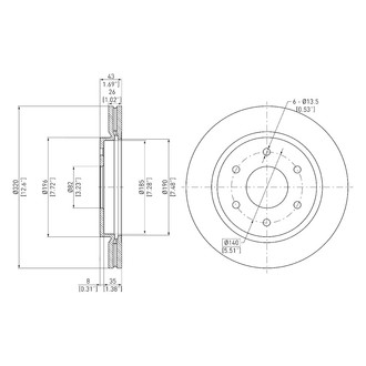 DFC® - GeoSpec® Vented Front Brake Rotor