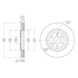 DFC® - GeoSpec® Vented Front Brake Rotor
