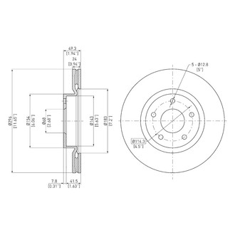 DFC® - GeoSpec® Vented Front Brake Rotor