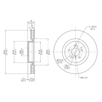 DFC® - GeoSpec® Vented Front Brake Rotor