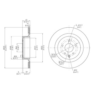 DFC® - GeoSpec® Vented Rear Brake Rotor