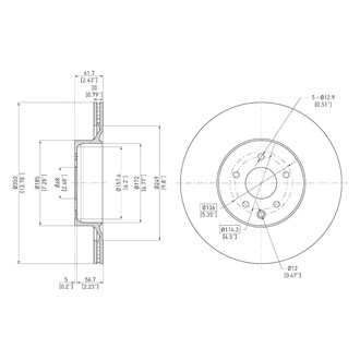 DFC® - GeoSpec® Vented Rear Brake Rotor