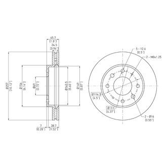 DFC® - GeoSpec® Vented Front Brake Rotor