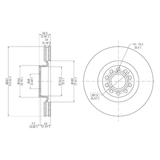 DFC® - GeoSpec® Vented Front Brake Rotor