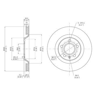 DFC® - GeoSpec® Vented Rear Brake Rotor