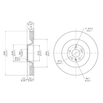 DFC® - GeoSpec® Vented Brake Rotor